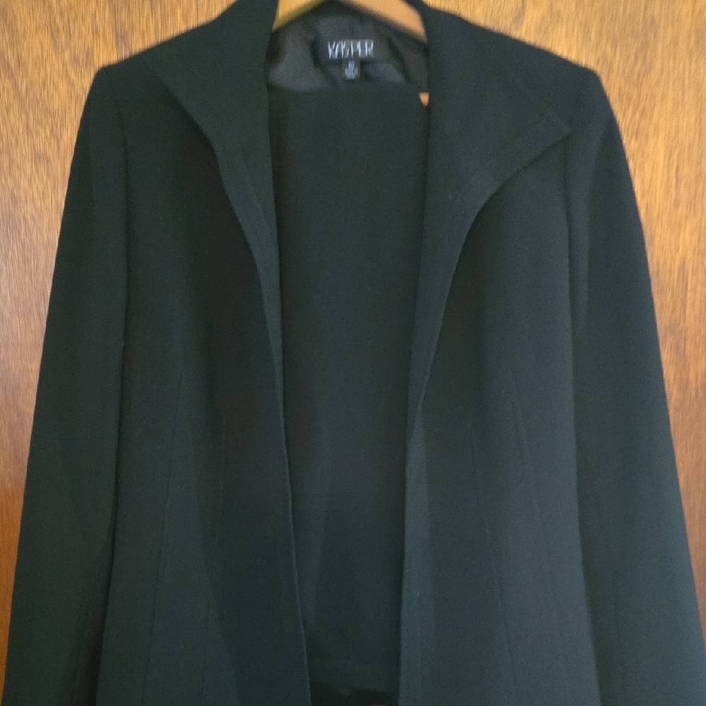 Kasper Classic Black Blazer And Pants Suit